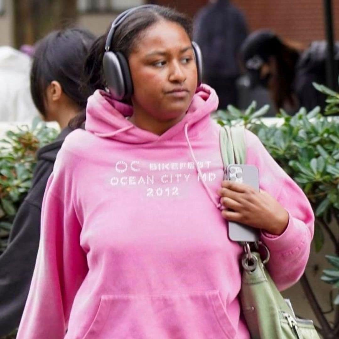 Sasha Obama is back in college following her holidays in Hawaii