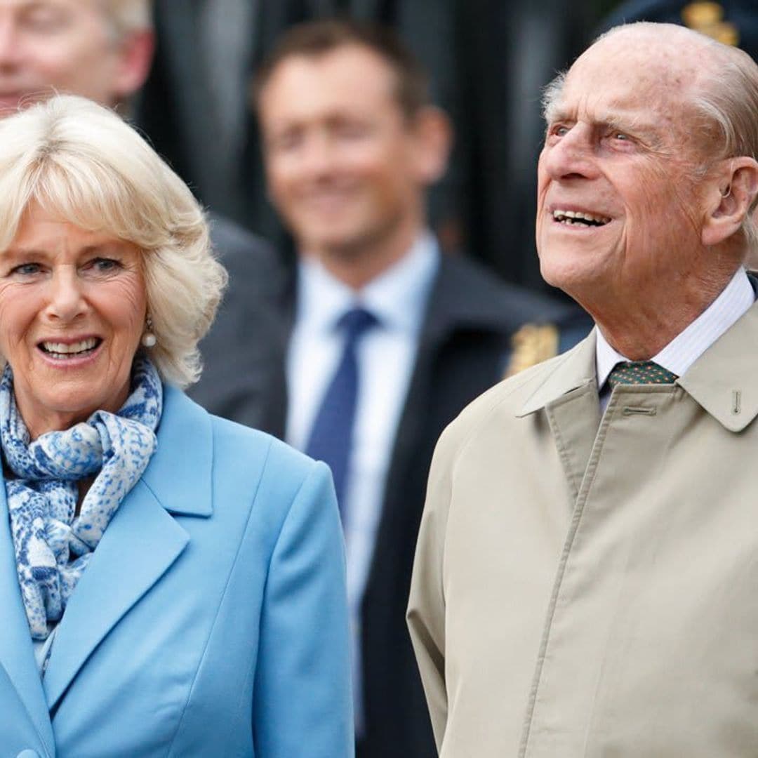 The Duchess of Cornwall says father-in-law Prince Philip is ‘slightly improving’