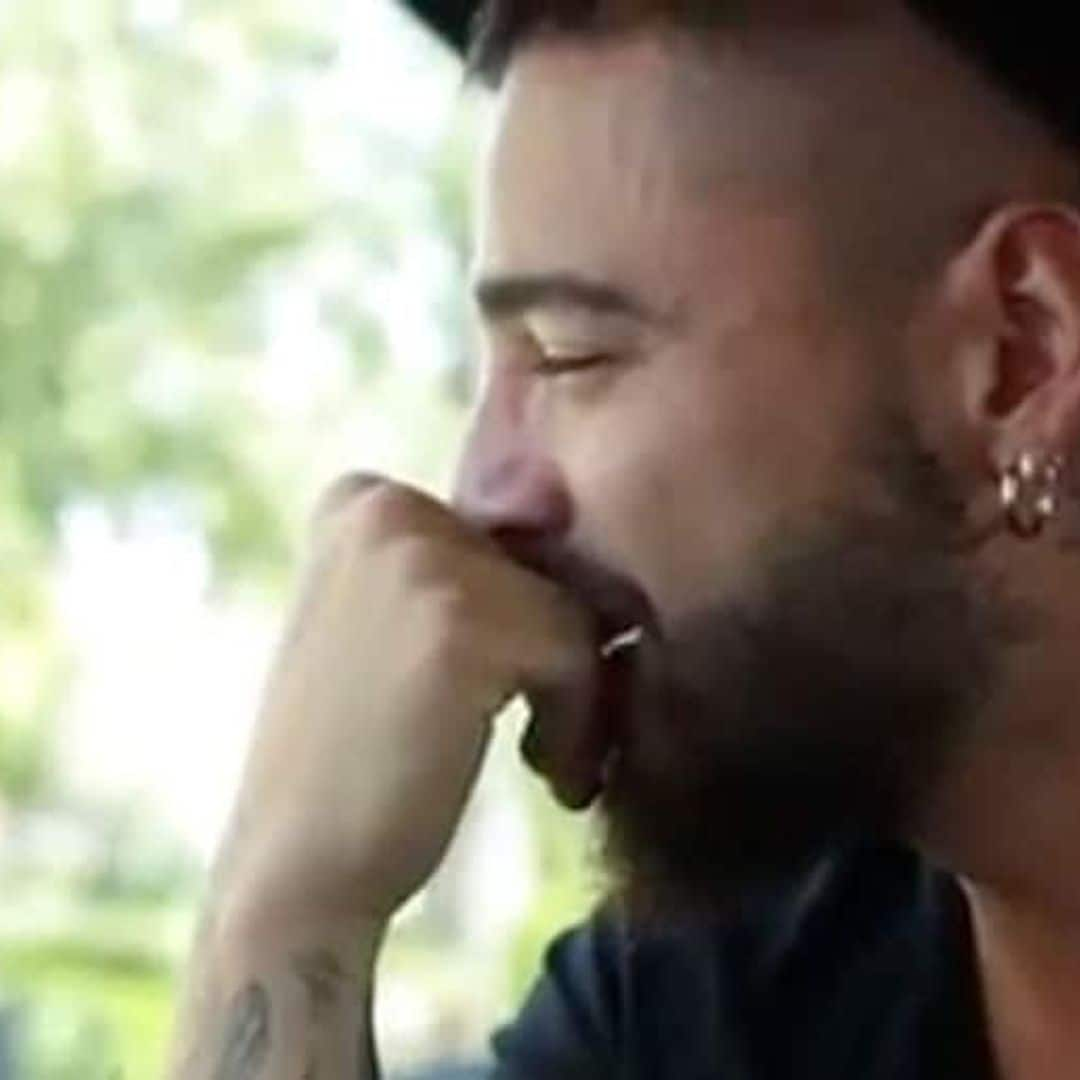 Maluma is brought to tears during this special moment in his career