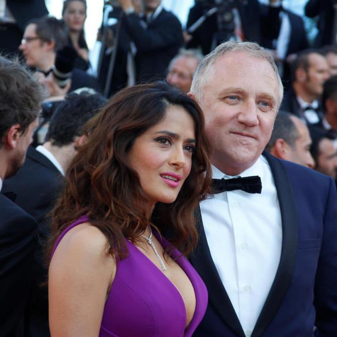 Salma Hayek was flaunting her love with hubby François-Henri Pinault in Greece