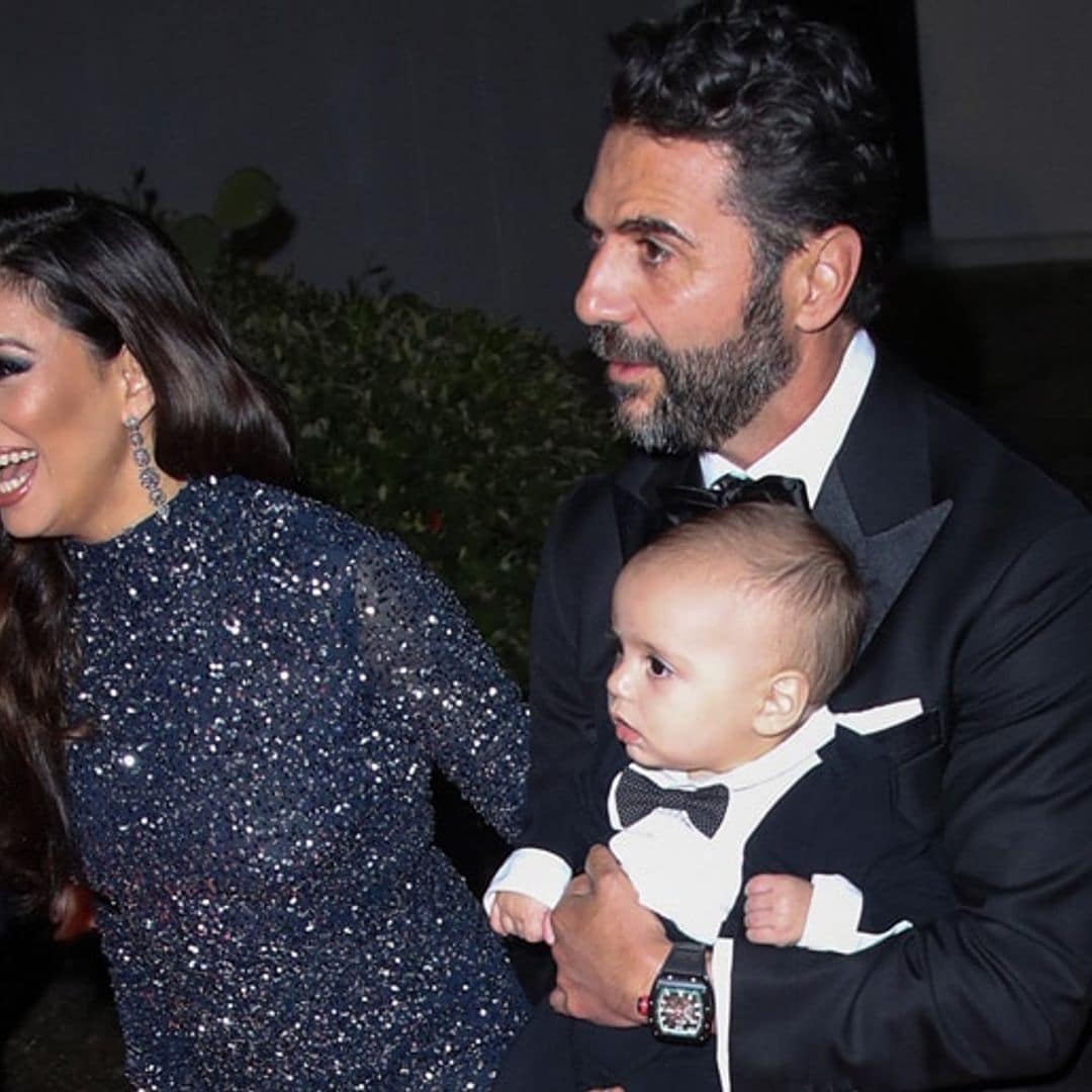 Santiago Bastón gets suited up for first Cannes event with mom and dad