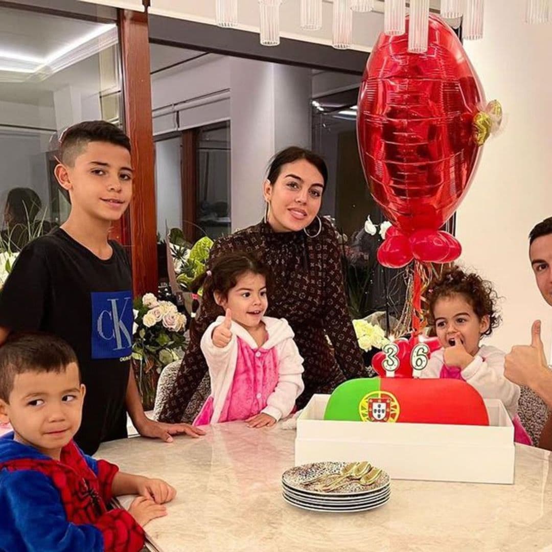 Birthday GOALS! Cristiano Ronaldo celebrates his 36th birthday with Georgina Rodriguez and family