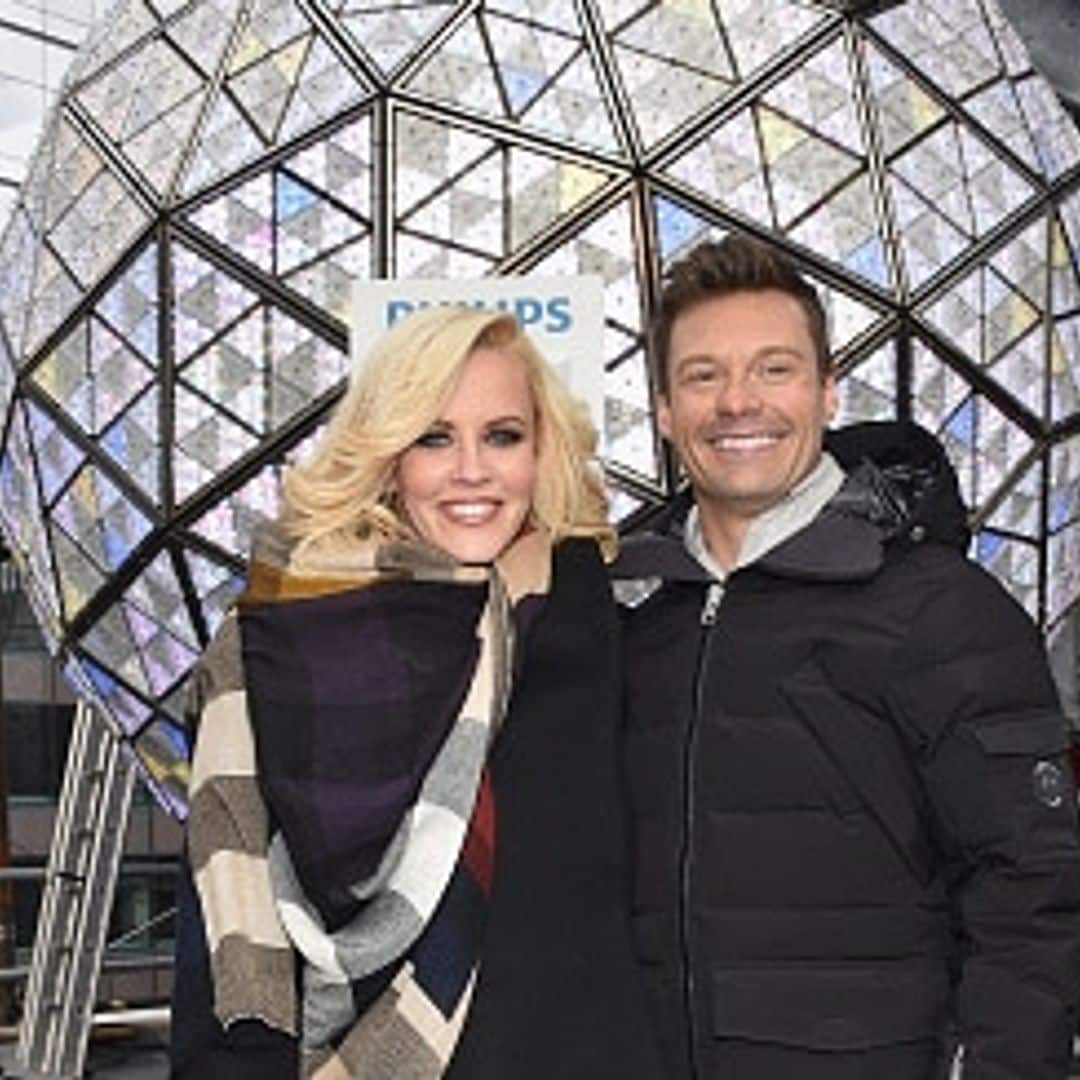 Ryan Seacrest and Jenny McCarthy prep for New Year's Eve festivities