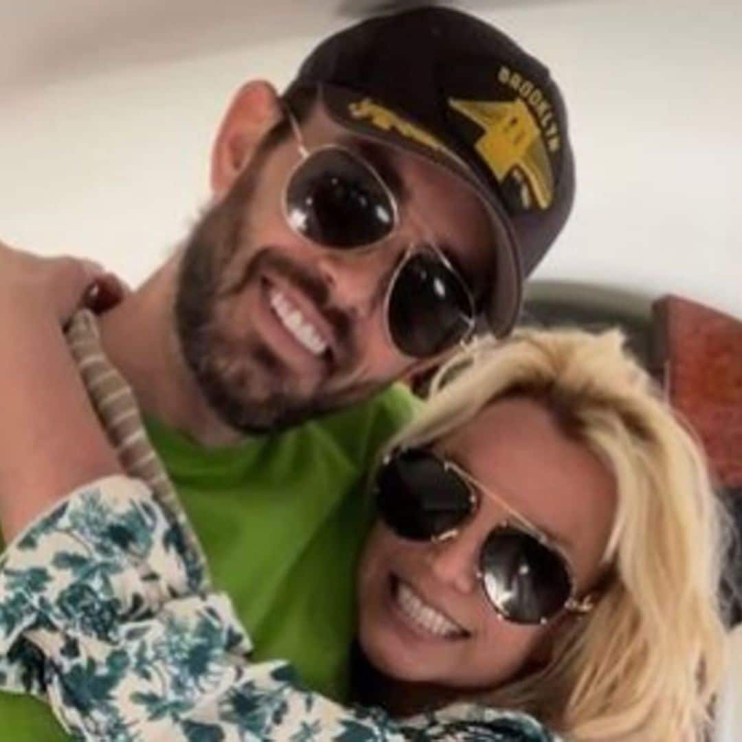 Britney Spears looks happy as she reunites with her friend and longtime agent Cade Hudson