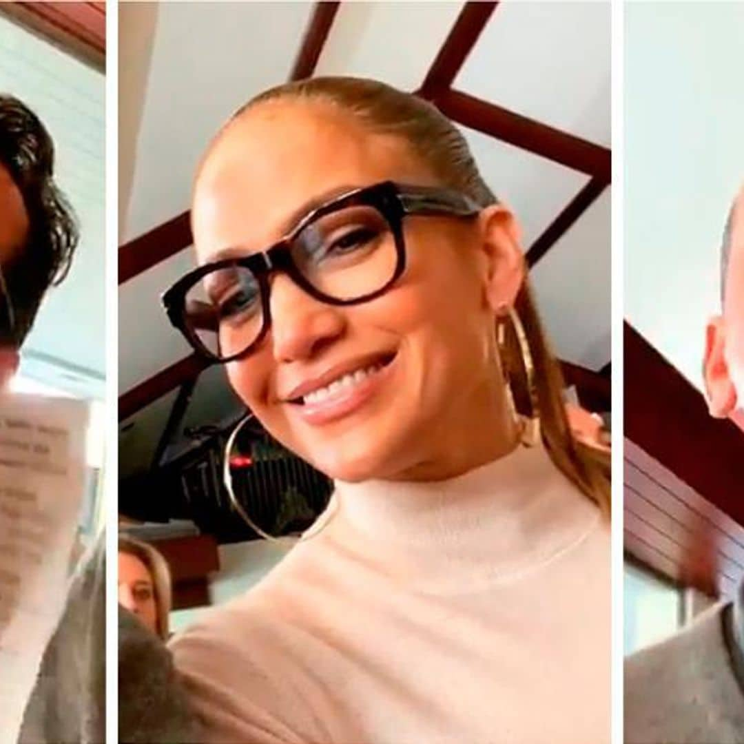 Modern Family! Jennifer Lopez, Alex Rodriguez and Marc Anthony sing their hearts out at their twins' school festival