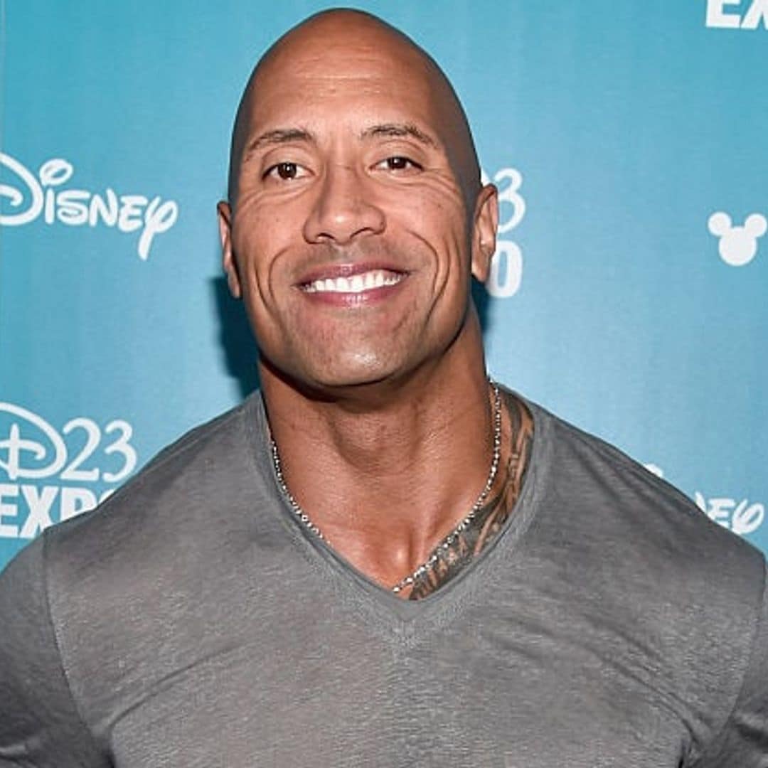 Dwayne Johnson moved to tears when meeting a baby who had open-heart surgery