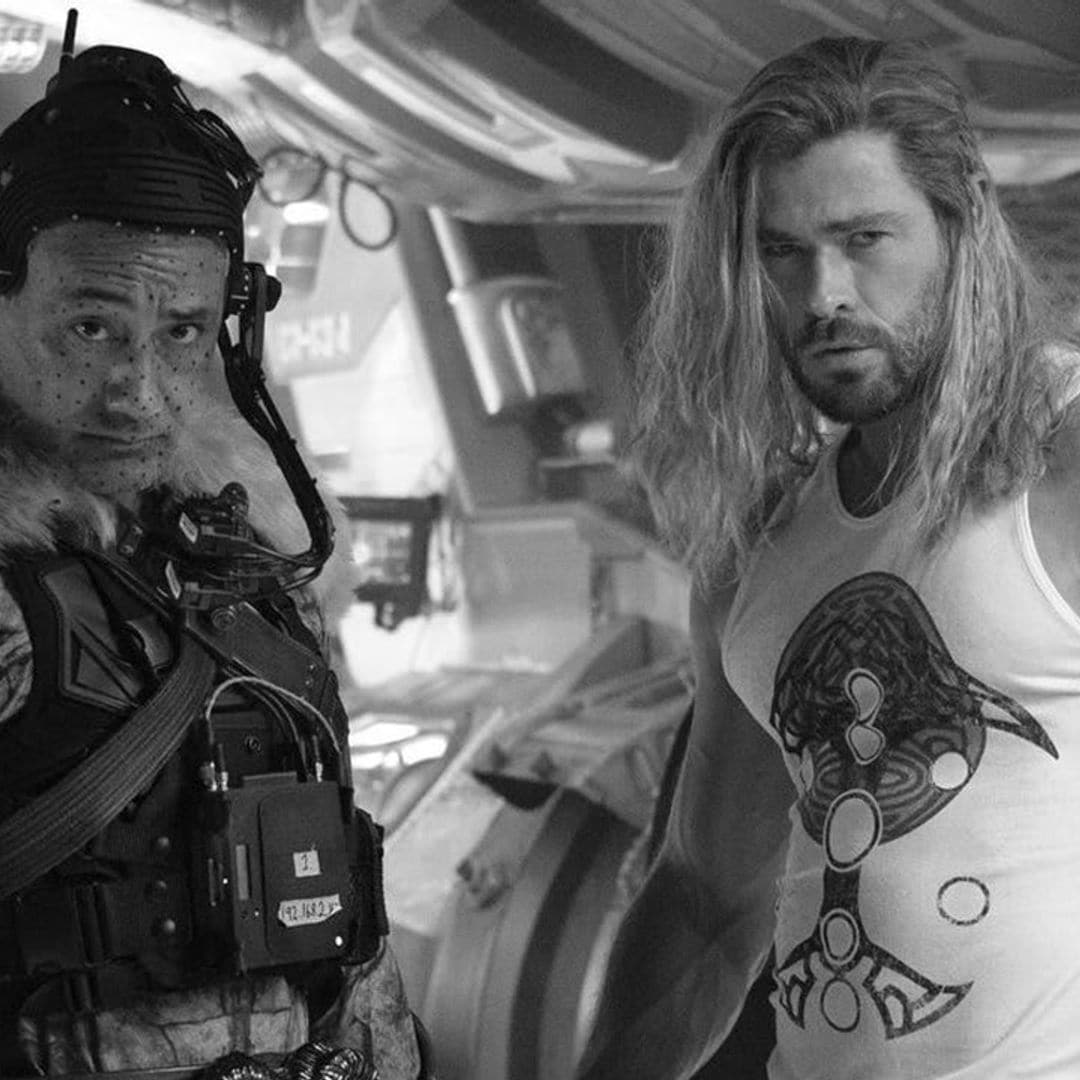 Chris Hemsworth celebrates the wrap of ‘Thor: Love and Thunder’ with Taika Waititi