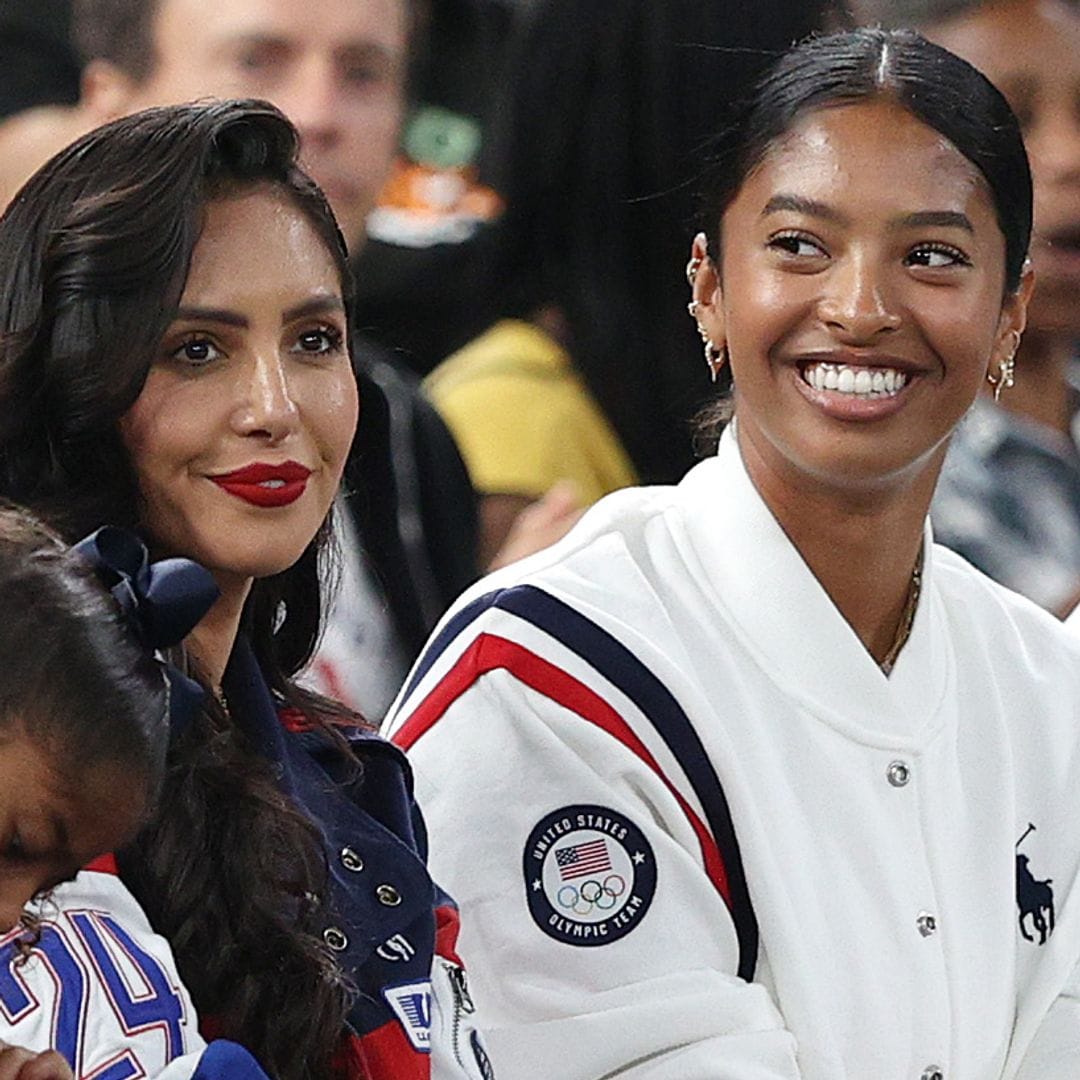 Vanessa Bryant and her daughters support Team USA women's basketball at the Olympics