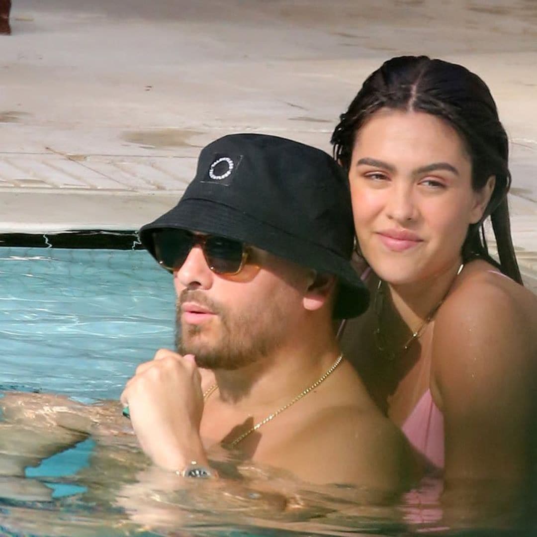 Scott Disick and Amelia Hamlin take their love to Miami and spend their Easter Sunday at the beach