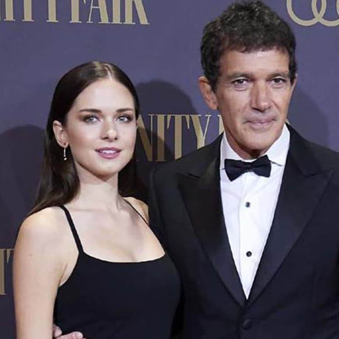 Proud dad Antonio Banderas shows off daughter Stella on the red carpet