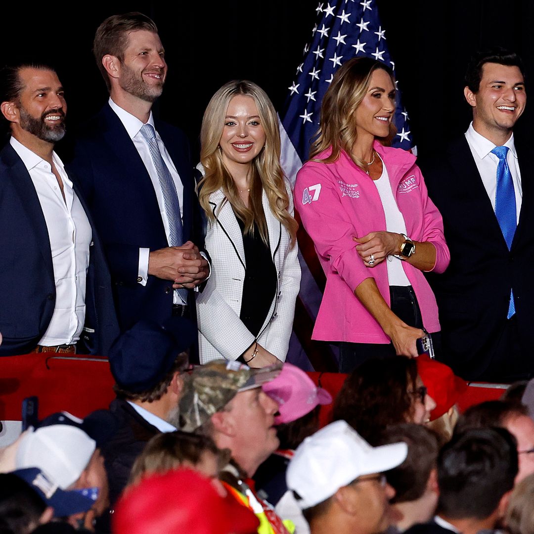 Pregnant Tiffany Trump joins dad Donald Trump on stage on election eve