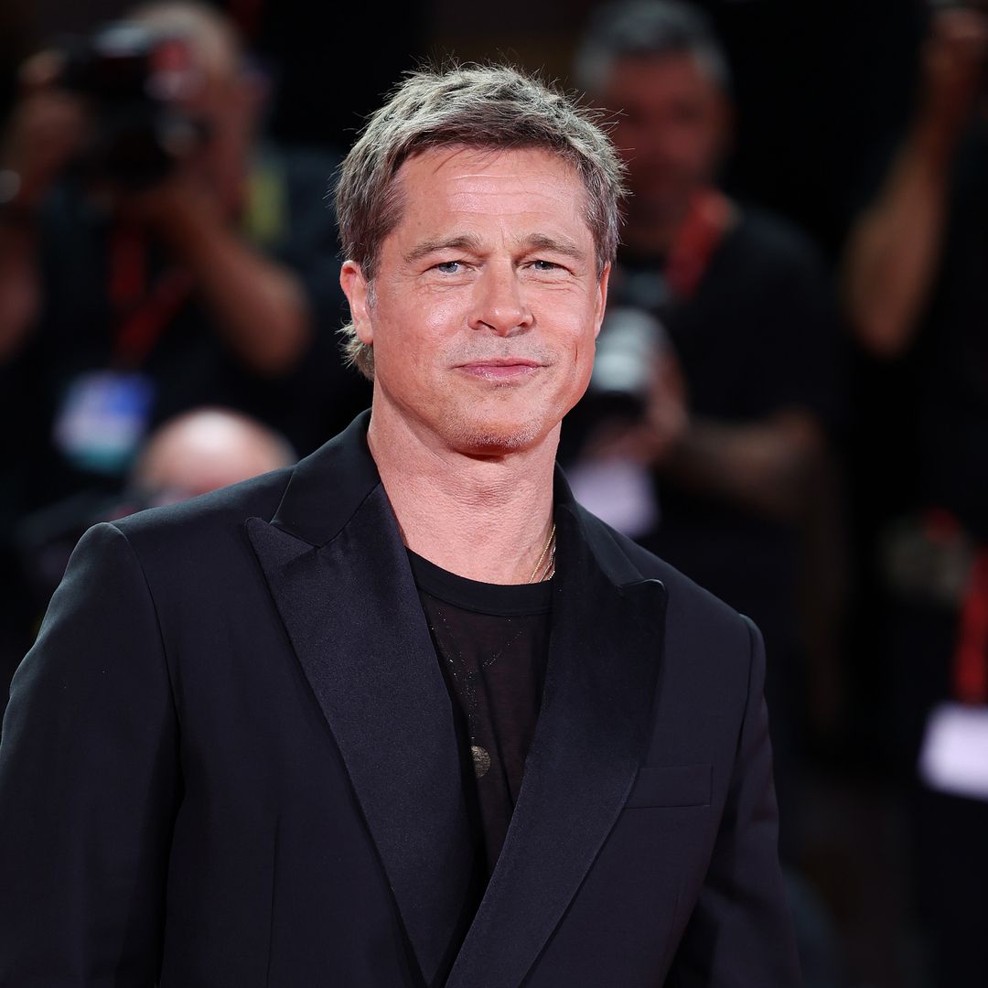 Brad Pitt photographed onset alongside his adorable dog co-star