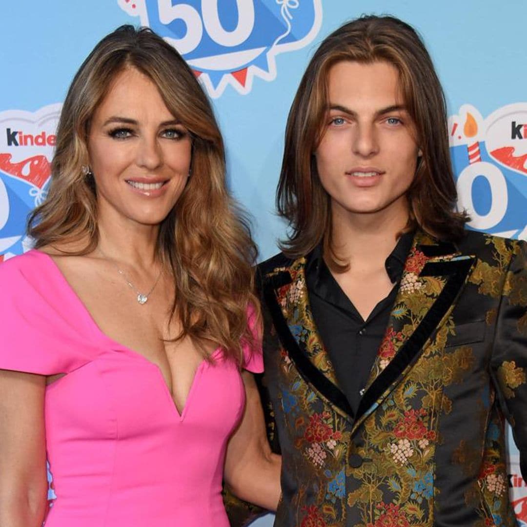 Elizabeth Hurley and son Damian couldn’t look more alike in latest photo