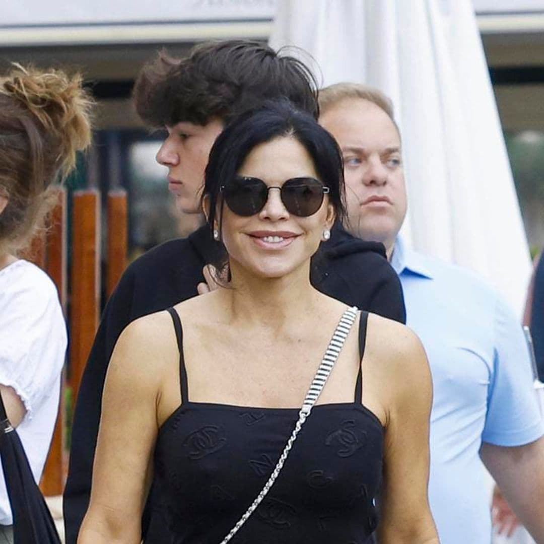 Lauren Sanchez is in full stepmom duties as she takes Jeff Bezos’ children shopping in Portofino