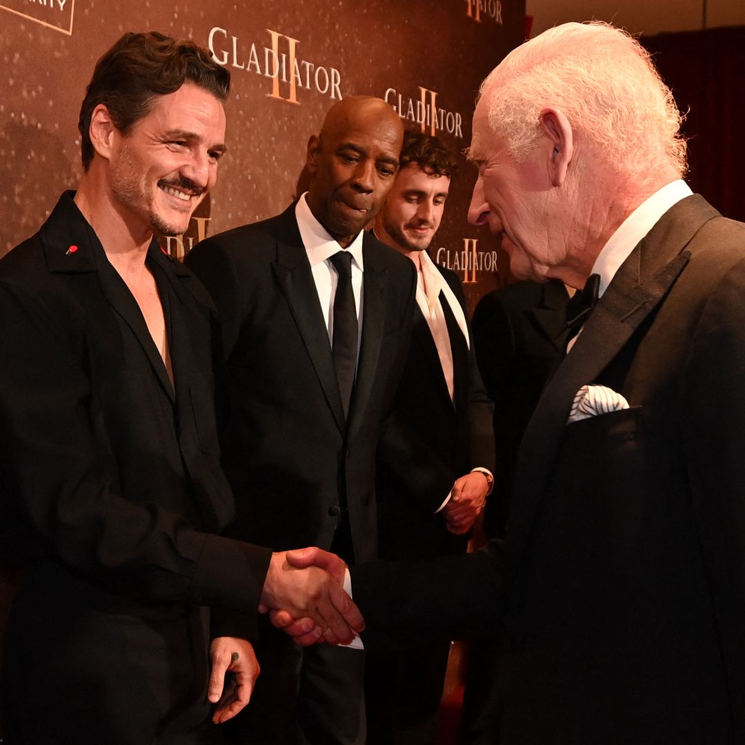 King Charles meets 'Gladiator II' stars, including Pedro Pascal!