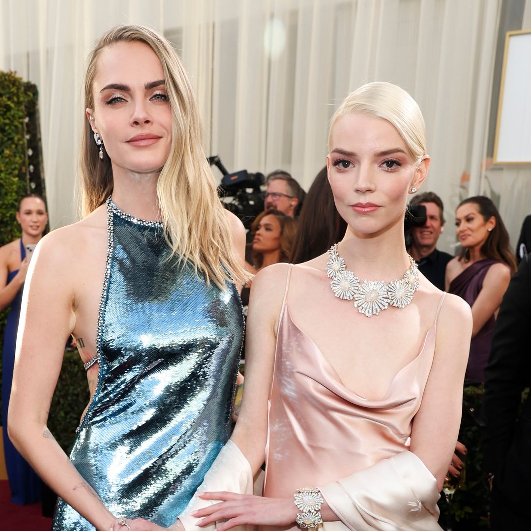 Anya Taylor-Joy and Cara Delevingne are 'Romy and Michele' at Golden Globes; 'We did it by accident'