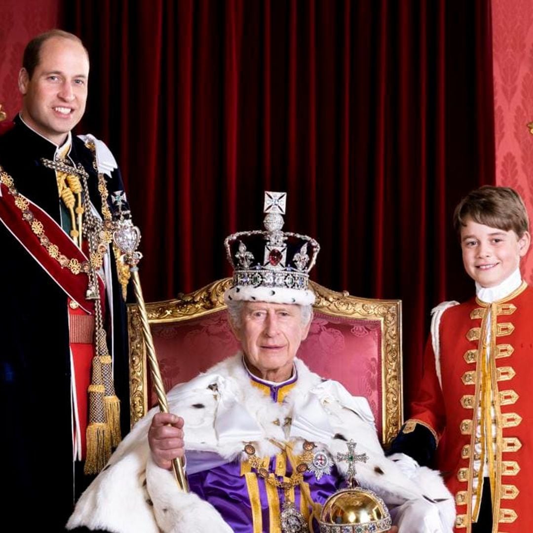 King Charles joined by grandson Prince George in new coronation portraits