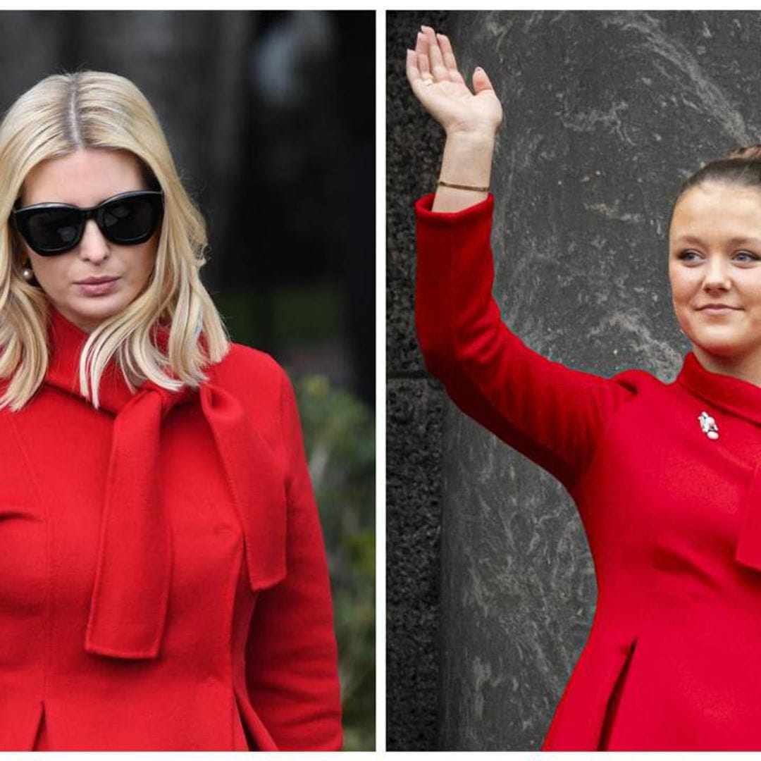 The Carolina Herrera’s red coat Isabella of Denmark and Ivanka Trump swear by