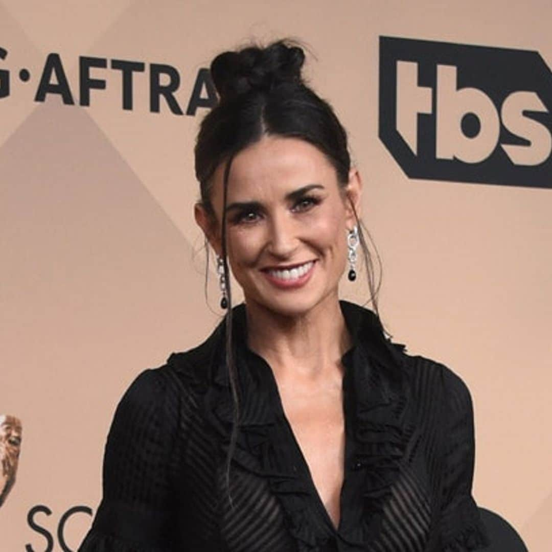 Demi Moore wears vintage Zac Posen gown from her closet to the SAG Awards