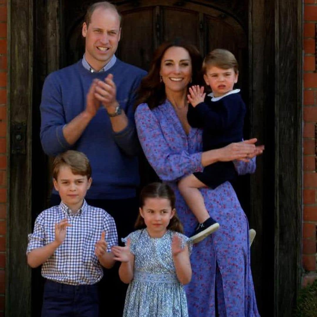 The reason Kate Middleton and her children were all wearing blue for their surprise TV appearance