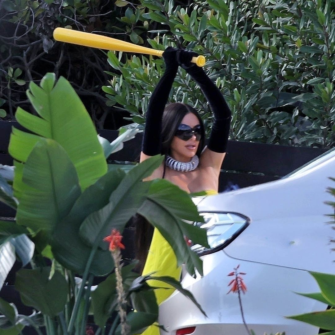 Kim Kardashian channels Beyoncé's 'Lemonade' in a dramatic scene smashing a car's windows