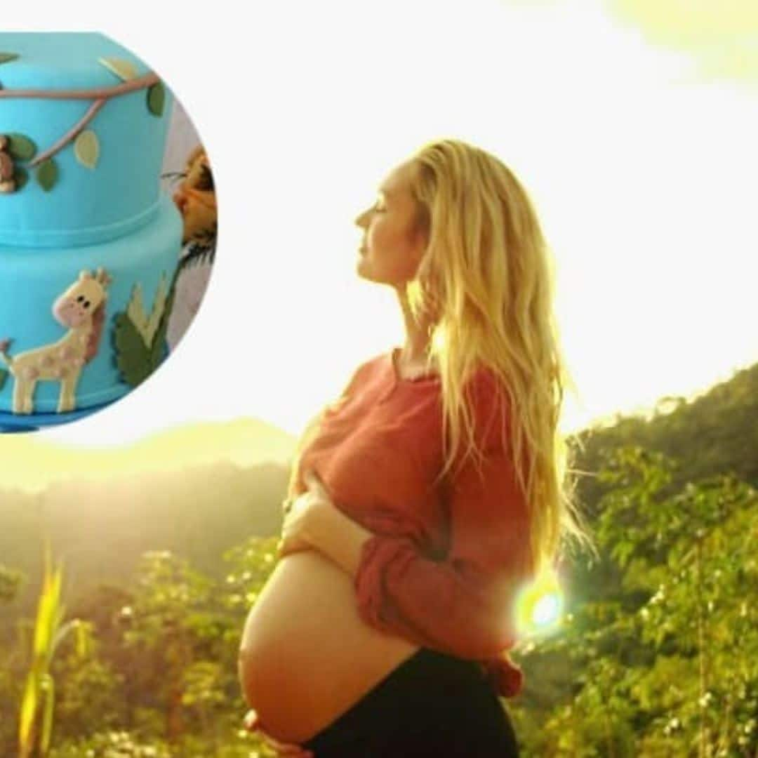 Candice Swanepoel has safari-themed baby shower, reveals her baby's name