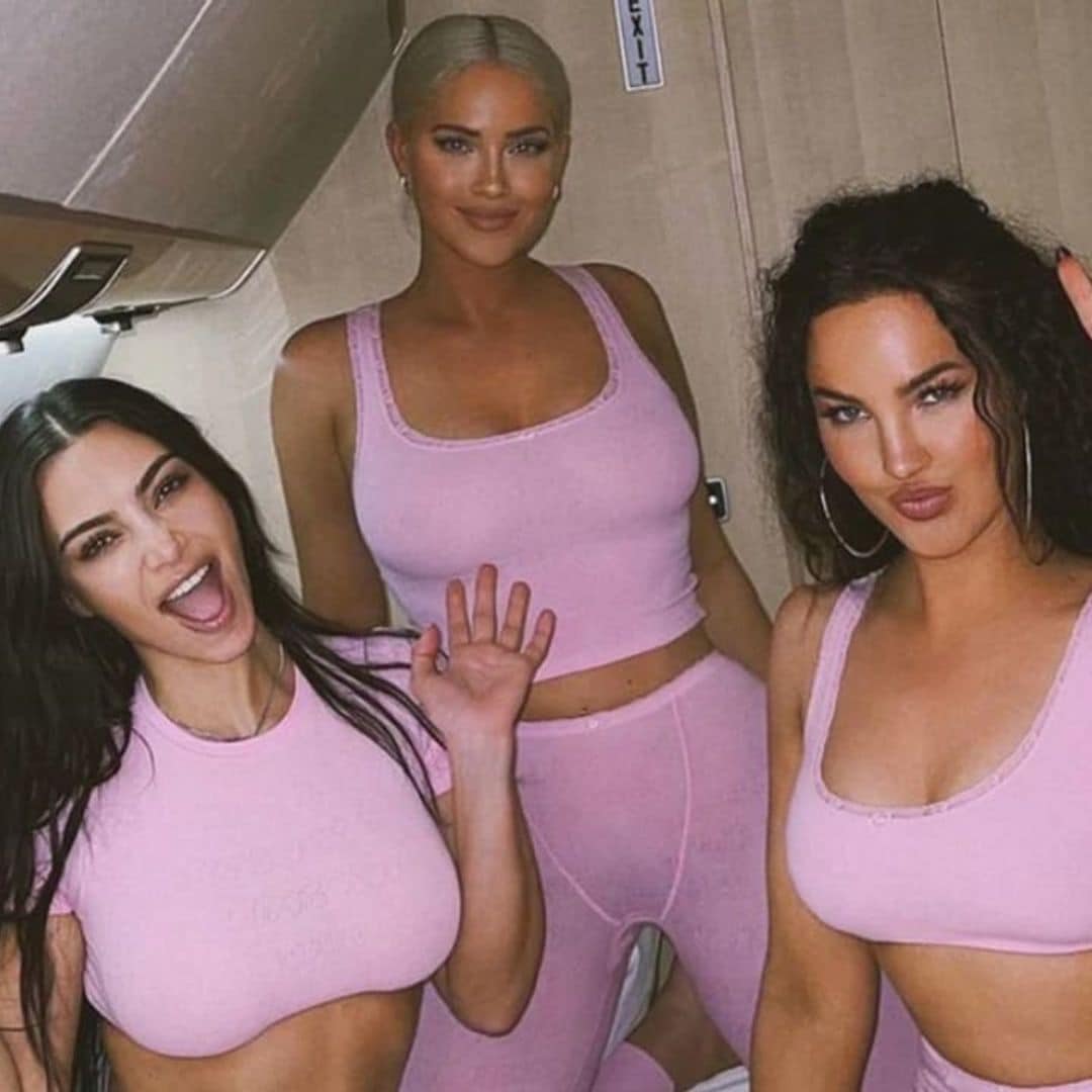 Kim Kardashian throws all-pink pajama party for BFF Natalie Halcro’s birthday