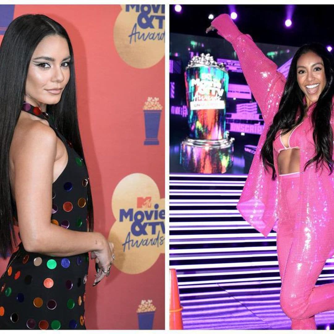 Vanessa Hudgens and Tayshia Adams prepare for 2022 MTV Movie & TV Awards hosting duties