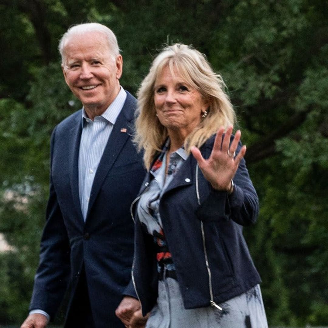 First Lady Dr. Jill Biden welcomes royals to the White House