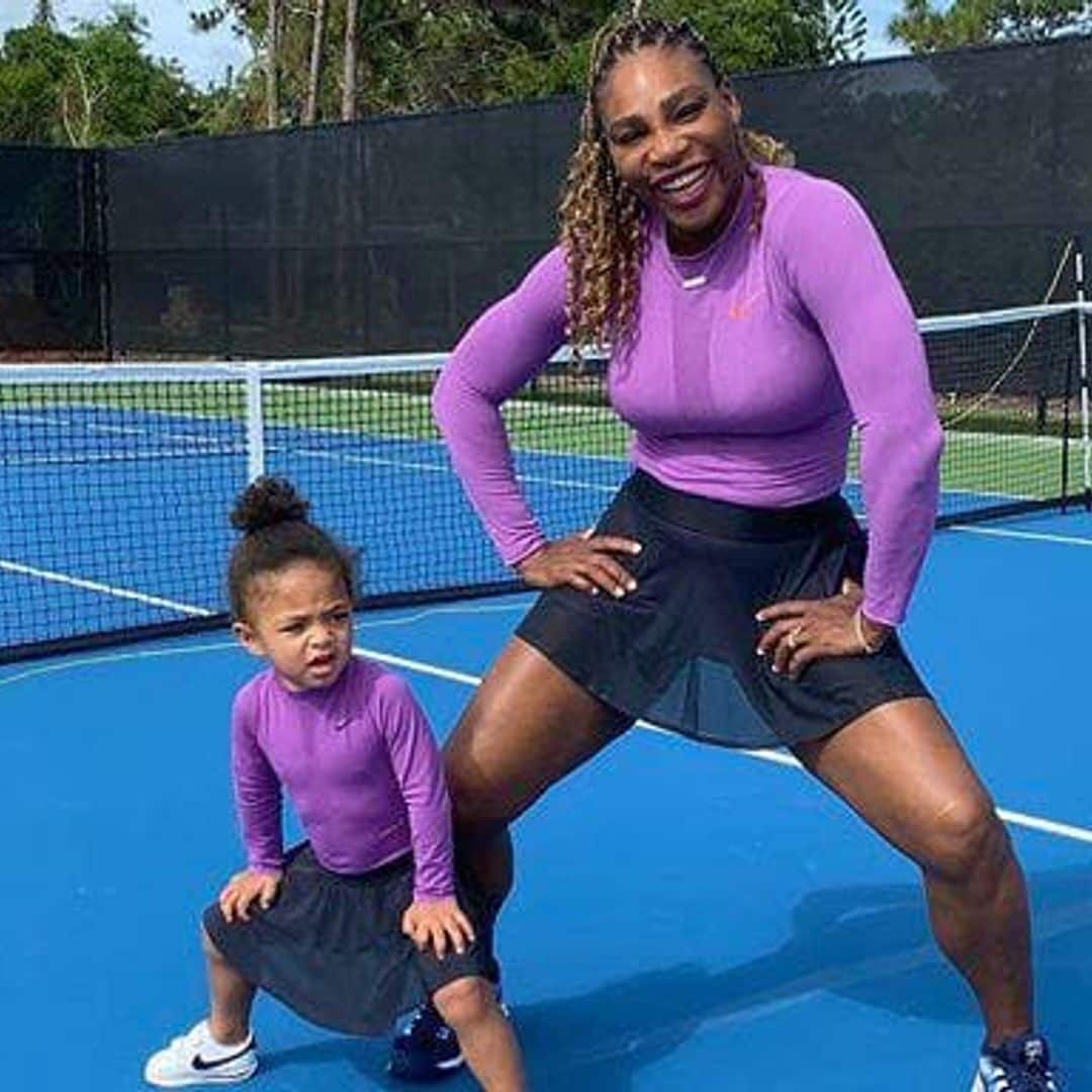 Serena Williams wears daughter Olympia’s clothing in new video