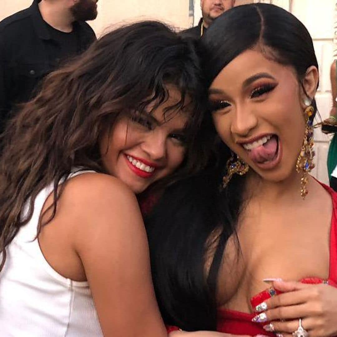 Selena Gomez taps Cardi B for the #SafeHands challenge