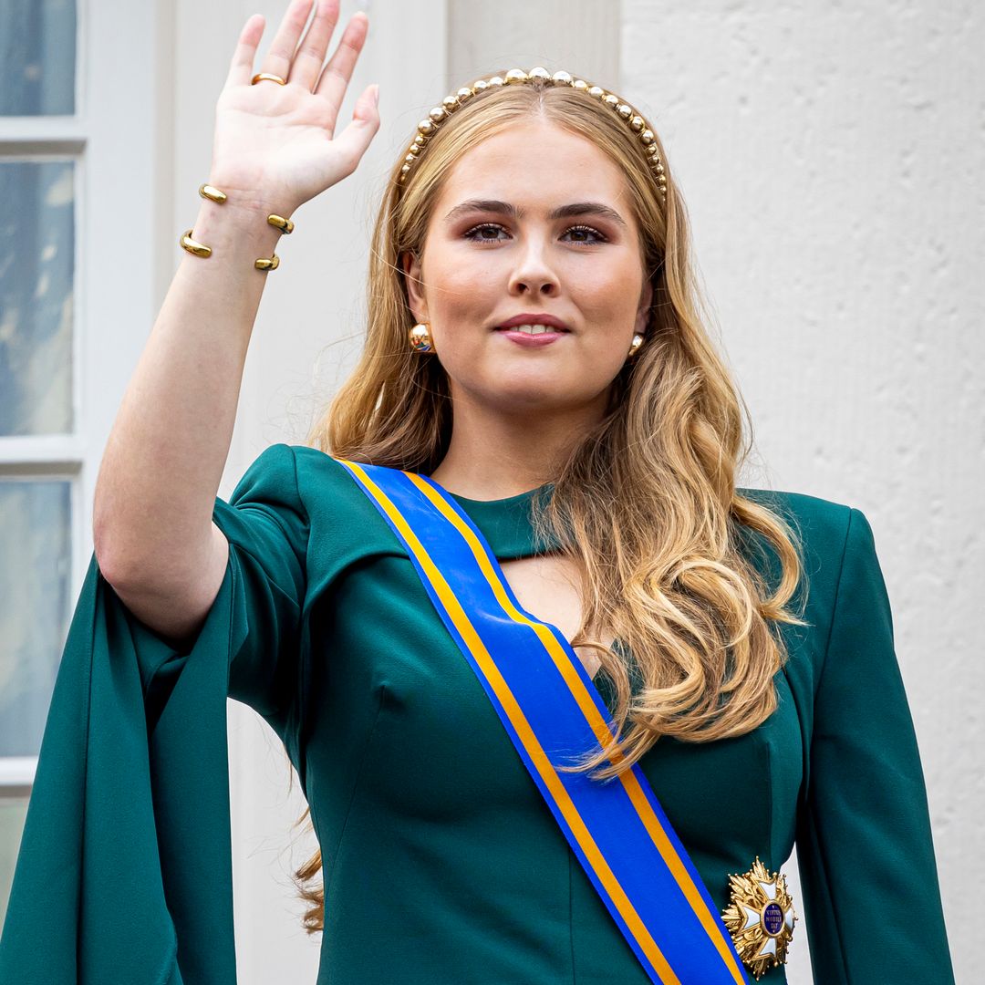 Princess Catharina-Amalia looks spectacular in cutout dress on Prince's Day