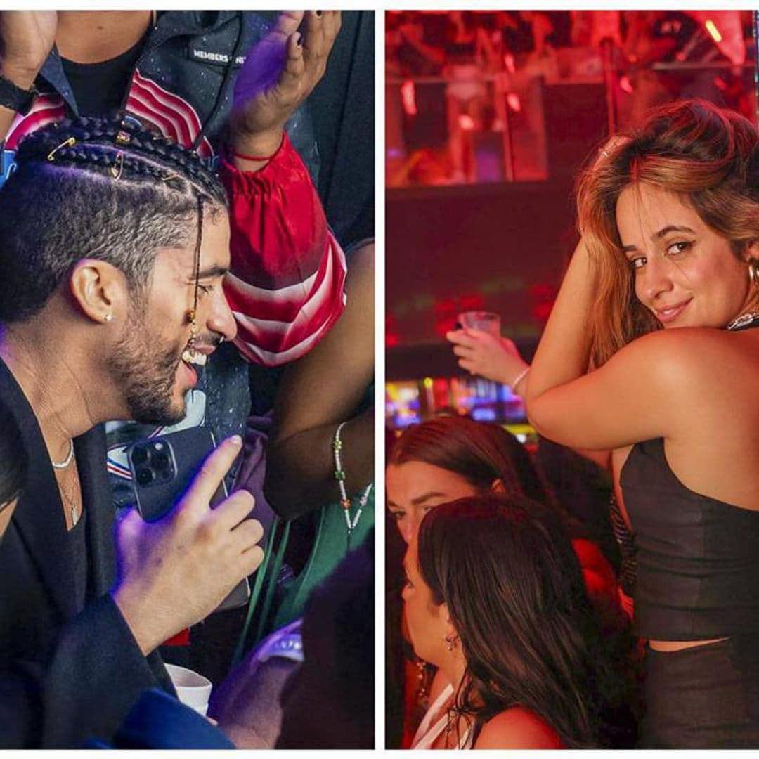 Bad Bunny and Camila Cabello have a blast at a party in Miami