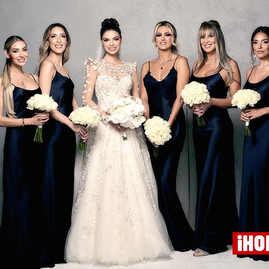 Victoria Beckham designed the bridesmaids’ dresses for Nadia Ferreira and Marc Anthony’s wedding