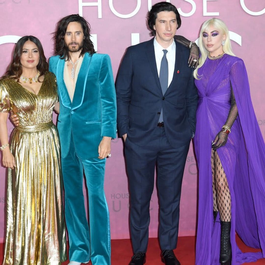 We can’t stop looking at ‘House Of Gucci’ stars Salma Hayek and Lady Gaga at the U.K movie premiere