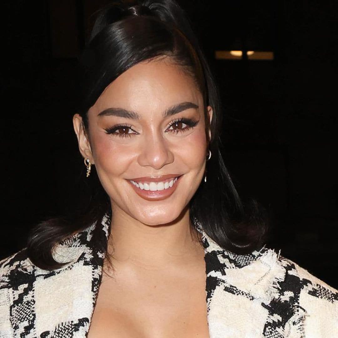 Vanessa Hudgens looks toned as she promotes her Fabletics collection