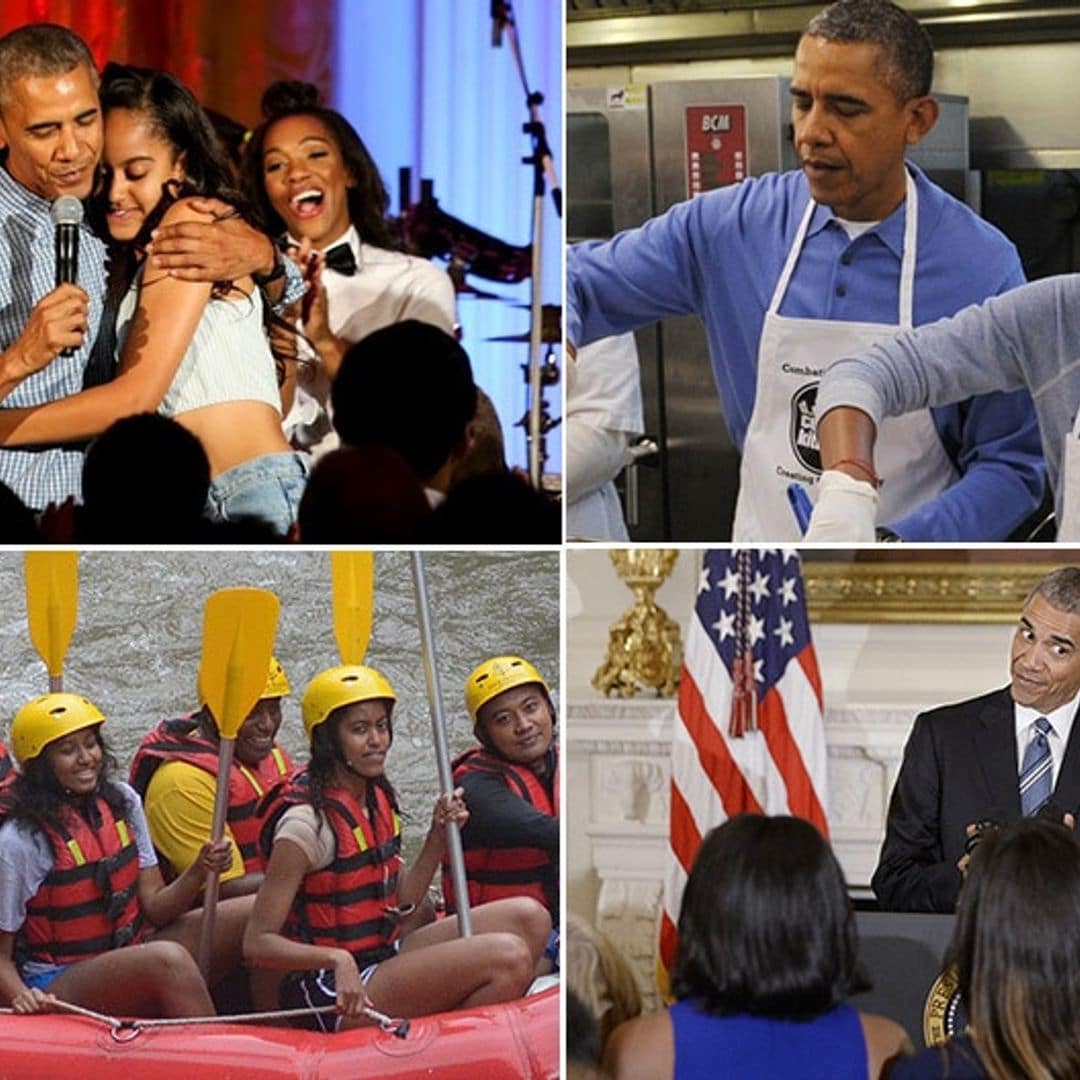 Barack Obama's best photos with daughters Malia and Sasha