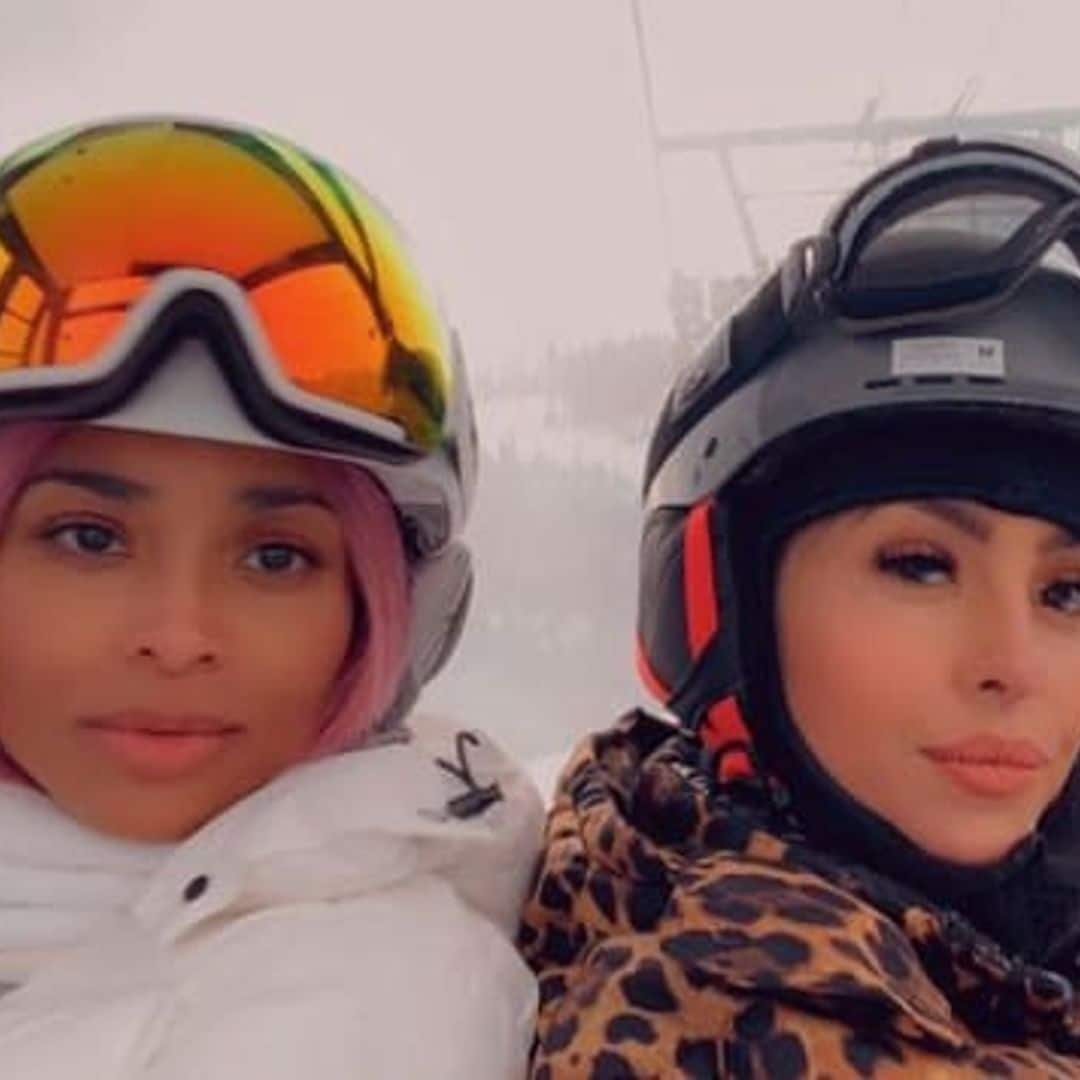 Proud mom Vanessa Bryant showed her daughter learning to ride a bike with Ciara’s help