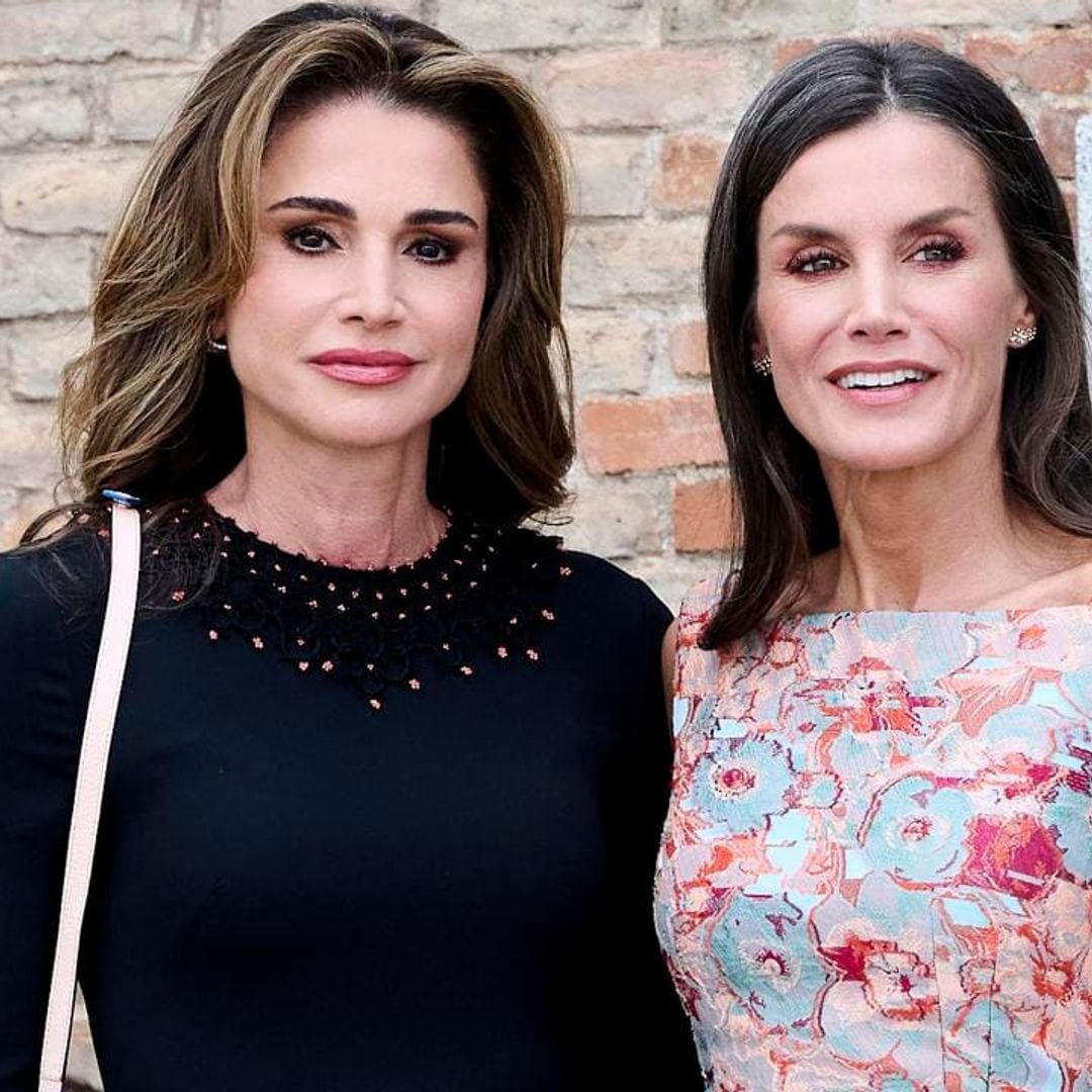 Stylish reunion! Queen Rania steps out with Queen Letizia in Spain