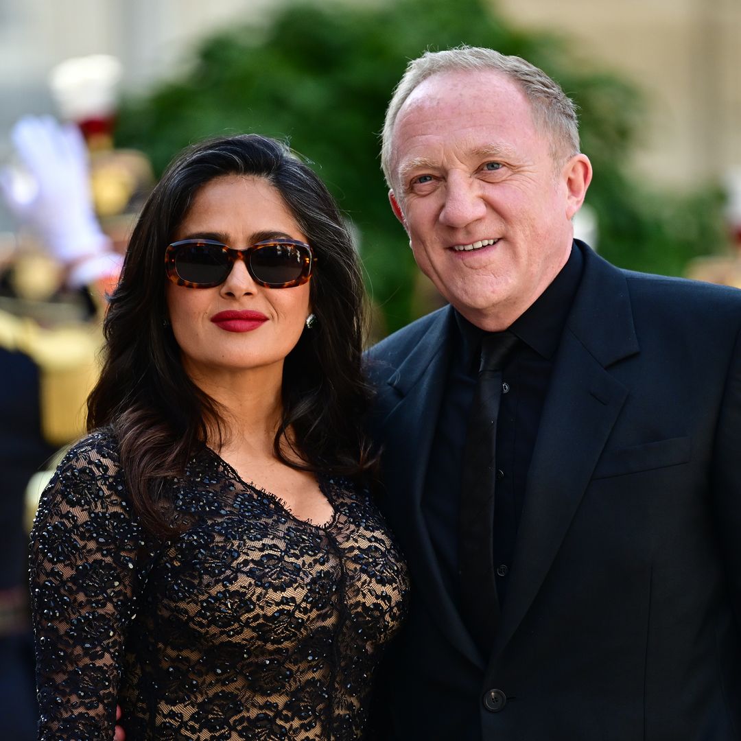 François-Henri Pinault rushes to help Salma Hayek after she takes a  tumble down a motorboat