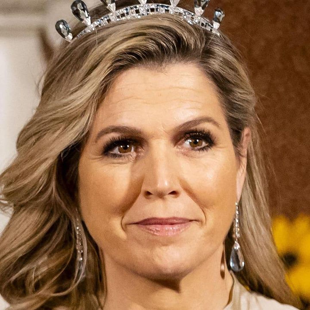 Queen Maxima has tiara moment at the palace