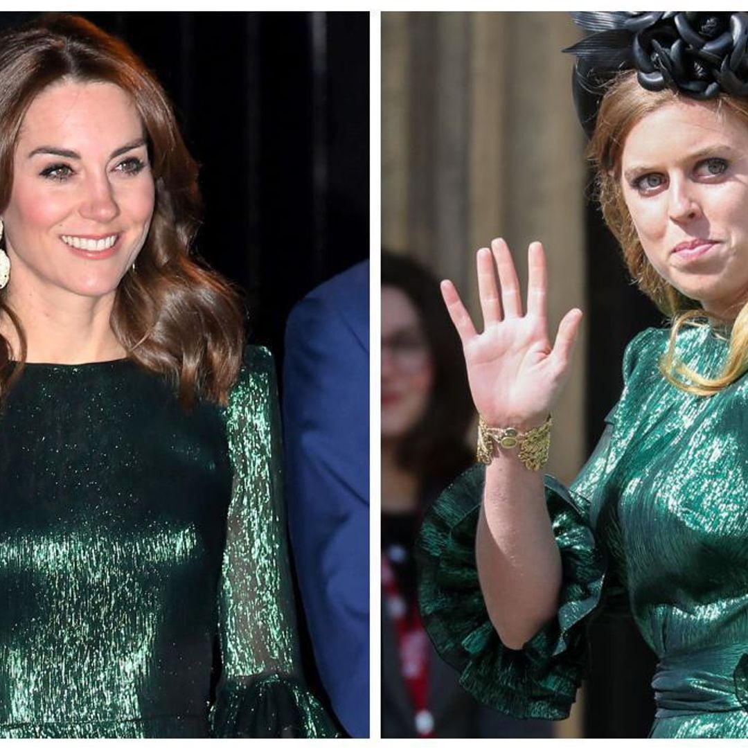 Kate Middleton and the dress that she copied from Princess Beatrice
