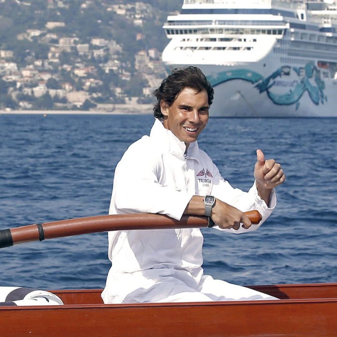 Rafael Nadal takes his family on a yacht vacation in the Mediterranean Sea