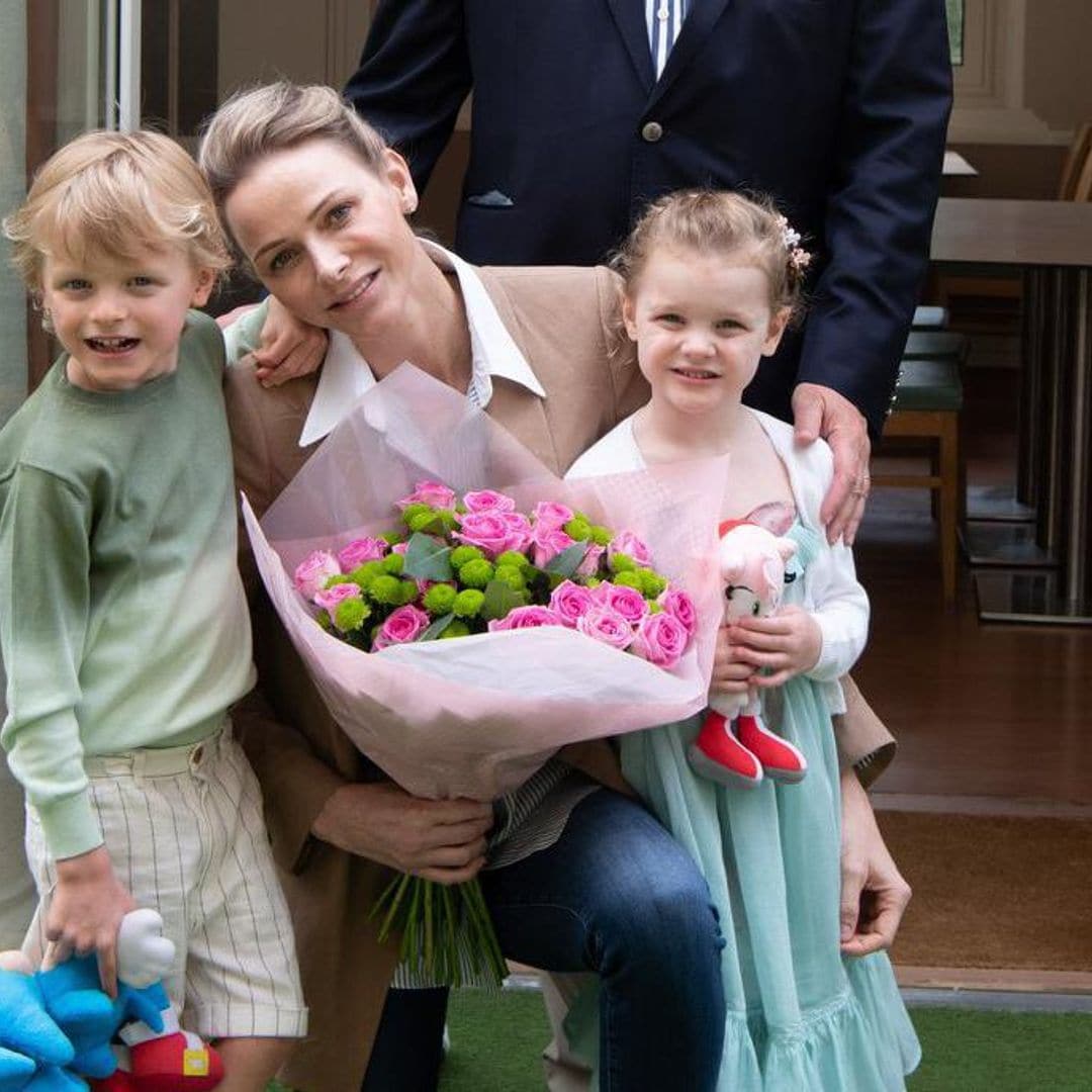 Monaco’s Princess Charlene has extra special Mother’s Day celebration with her twins Jacques and Gabriella