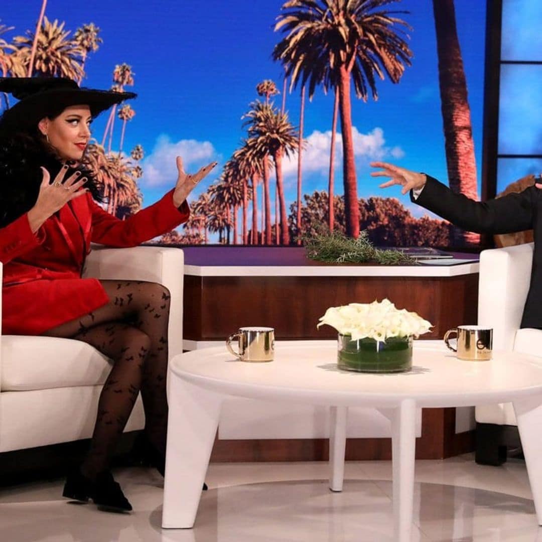 Aubrey Plaza dresses as hilarious Christmas Witch on Ellen DeGeneres Show