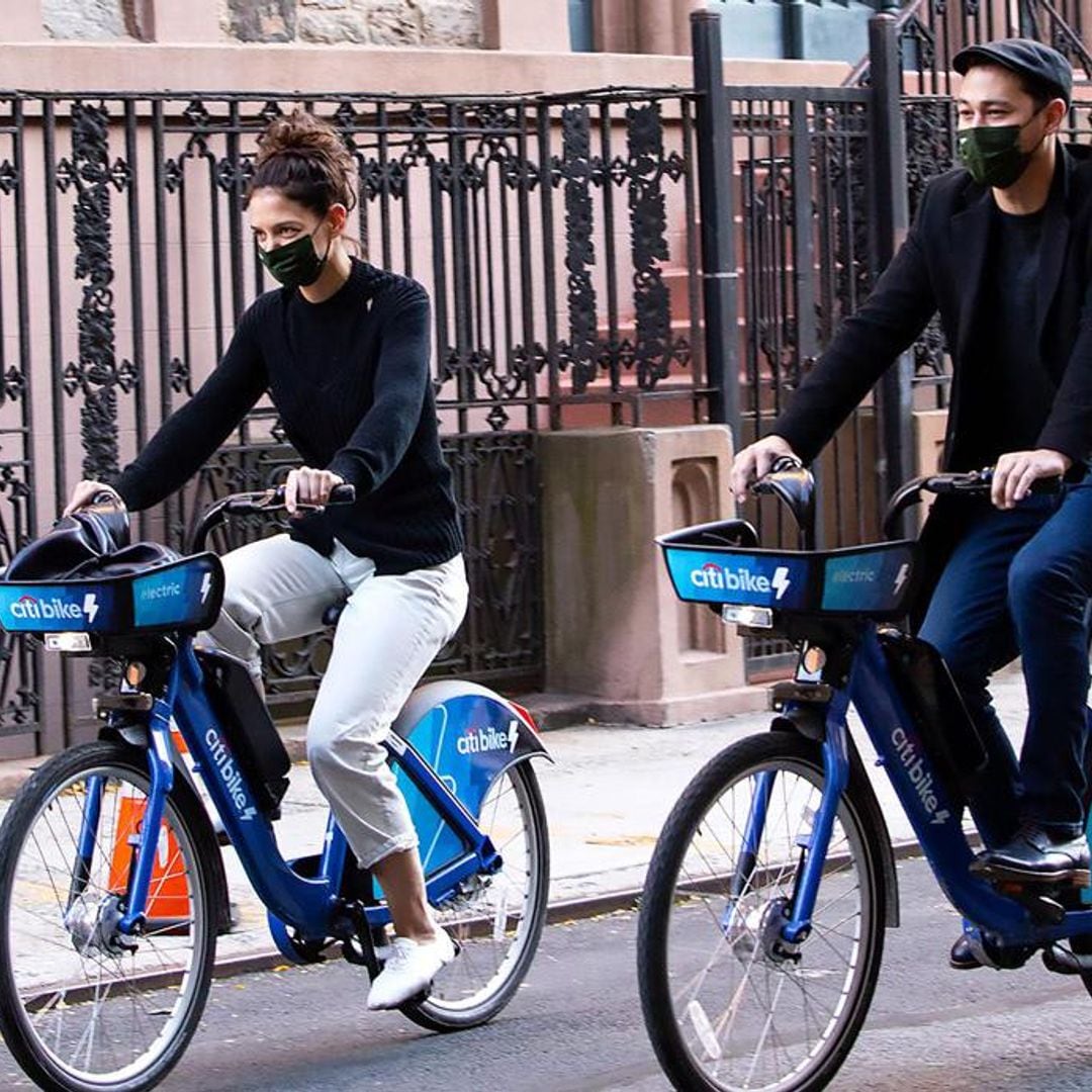 Katie Holmes and Emilio Vitolio Jr. enjoy a bike ride in NYC together