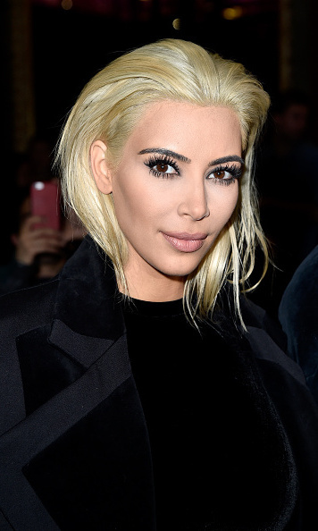 Kim Kardashian Debuts New Platinum Blonde Hair