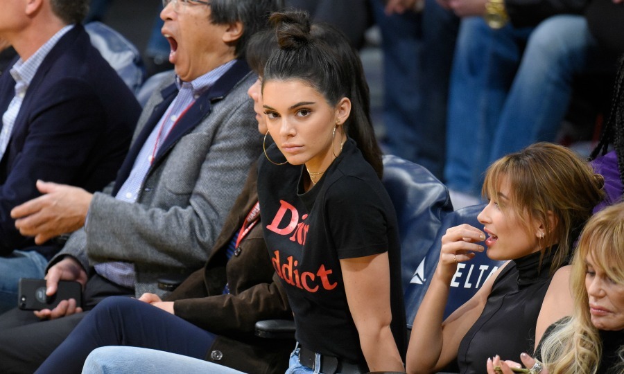 Kendall Jenner: 'Dior Addict' T-Shirt, Clear Boots