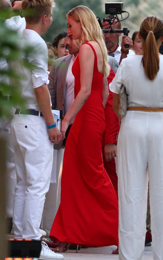 Sophie Turner's Louis Vuitton's wedding dress at Joe Jonas wedding