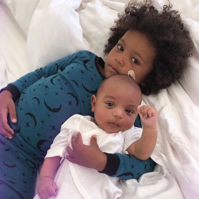 Kim Kardashian Shares Picture Of Sons Saint And Psalm West